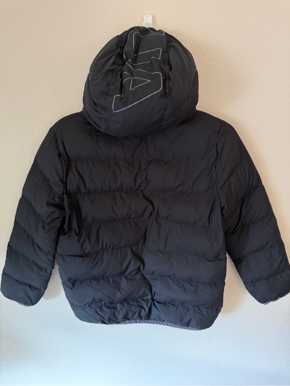 Under Armour Youth Black Hooded Puffer Jacket - Picture 2 of 3